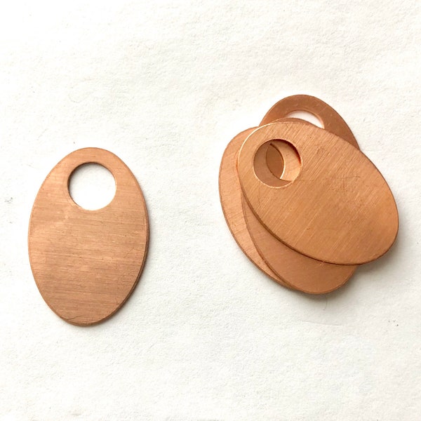 Copper Oval Washer, Copper Oval, Copper Blank, Copper Stamping, Copper Form, Copper Component, Copper, Copper Shape, Painting with Fire