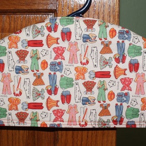 Hanger Covers (Padded) for your closet/set of two/Clothing Protectors/colorful/cotton print with sewing patterns