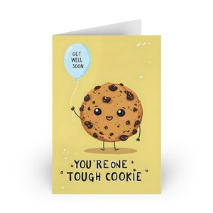 Jolies cartes de rétablissement, conception de biscuits amusante, idéales pour les amis et la famille, carte de voeux d'encouragement, cartes de réconfort, soins de santé