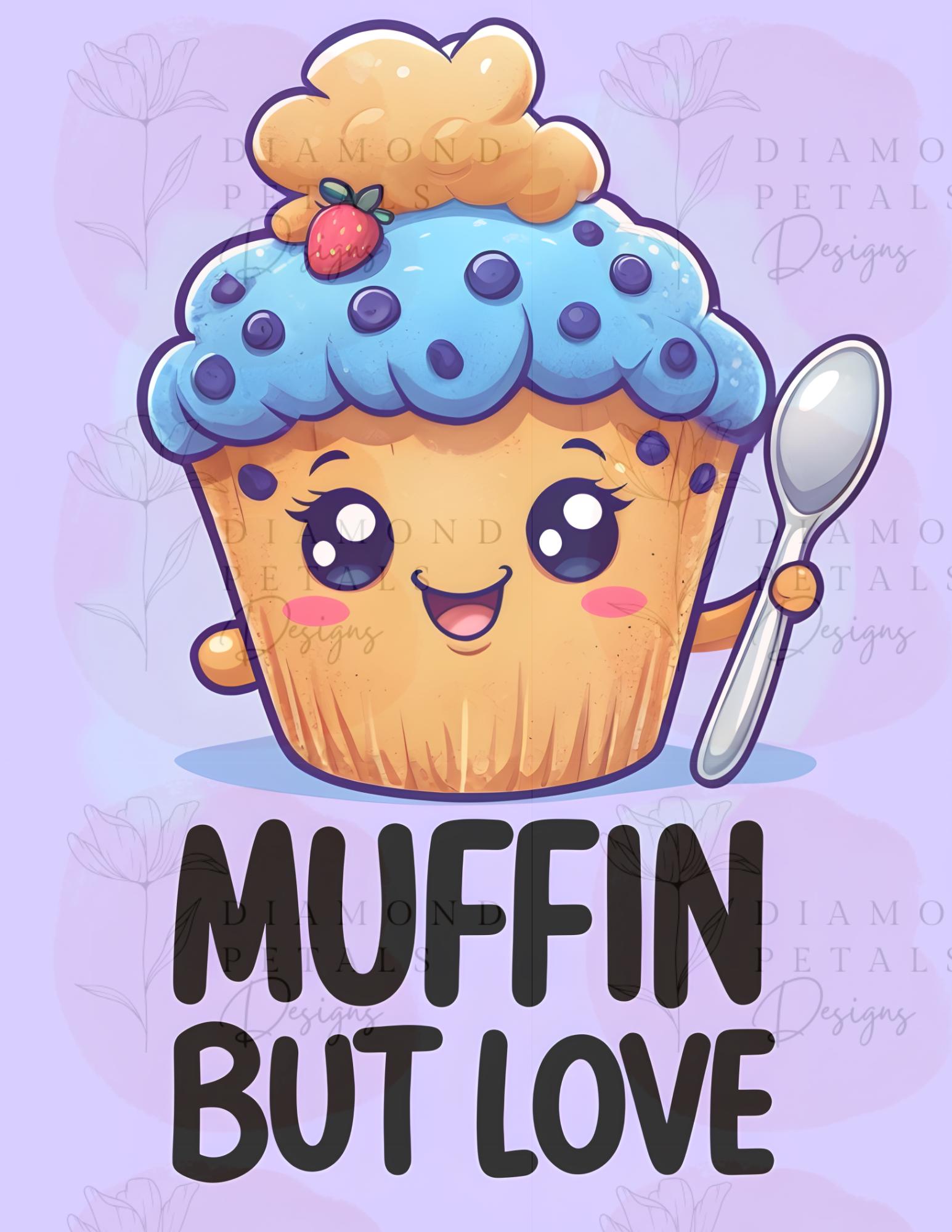 Cute Muffin Cartoon Digital Image (PNG), Muffin but Love, Perfect