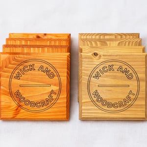 Coasters – Rustic Wooden Coasters: Handmade Farmhouse Home Decor