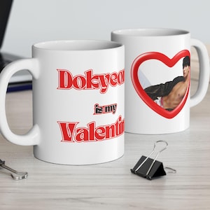 Svt Dk Abs Dokyeom Valentine Ceramic Mug, Seventeen Members Kpop Mug, Svt Tour Merch, Gift Ideas for Carats, Birthday Gift & Fan Merch