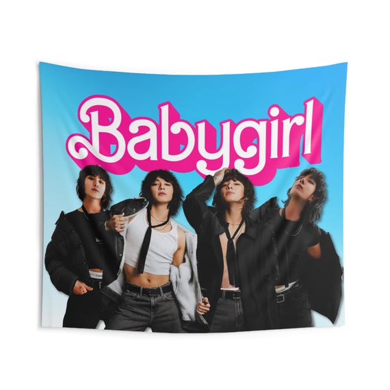 Jungkook Babygirl Flag Banner: Custom Kpop Seven Merch - Etsy
