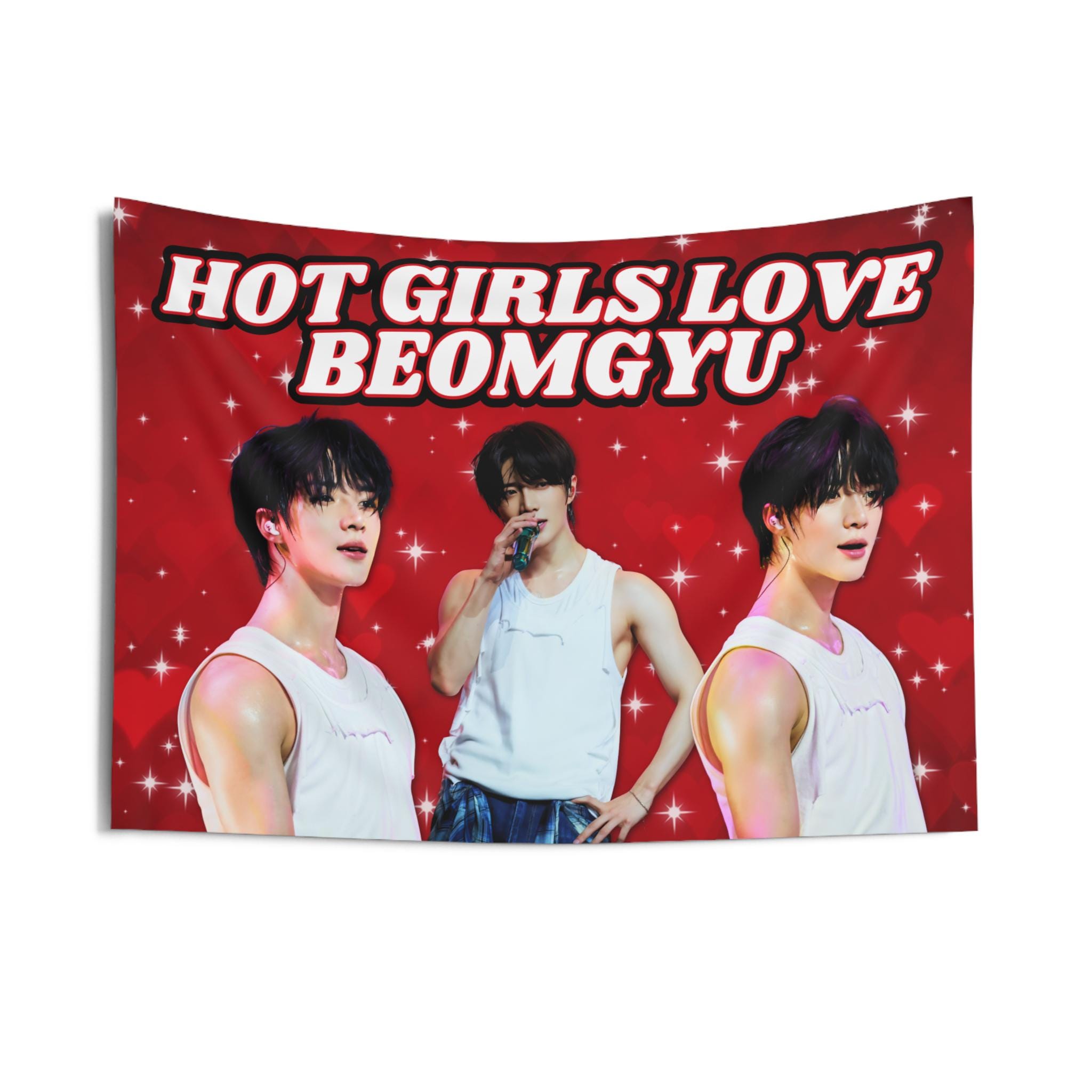 Beomgyu Con Black Tank Top Hot Girls Banner, Beomgyu Kpop Flag, Beomgyu Tour Merch, Gift Ideas  Kpop Fans, Birthday Gift & Concert Merch
