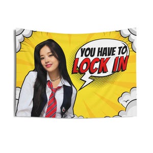 Ive Yujin Lock In Concert Banner, Ive Members Kpop Flag, Ive Tour 2025 Merch, Gift Ideas for Dive, Birthday Gift & Concert Merch
