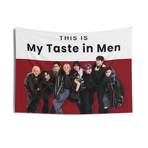 Skz Members Magazine My Taste Concert Banner, Stray Kids Members Kpop Flag, Skz Tour Merch, Gift Ideas Stays, Birthday Gift & Concert Merch