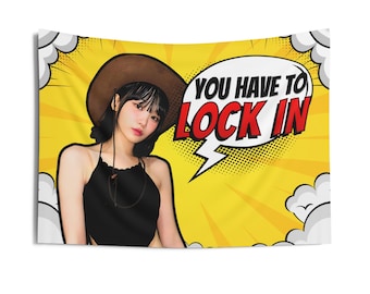 Chaewon Cowboy Lock In Concert Banner, Chaewon Custom Kpop Flag, Chaewon Merch, Gift Ideas for Kpop Fans, Birthday Gift & Concert Merch