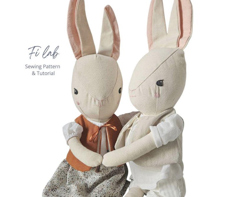 Bunny Sewing Pattern PDF Instant Download With Step-by-step ...