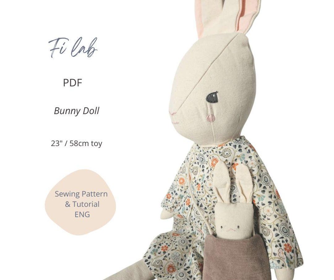 Bunny Sewing Pattern PDF Instant Download With Step-by-step ...