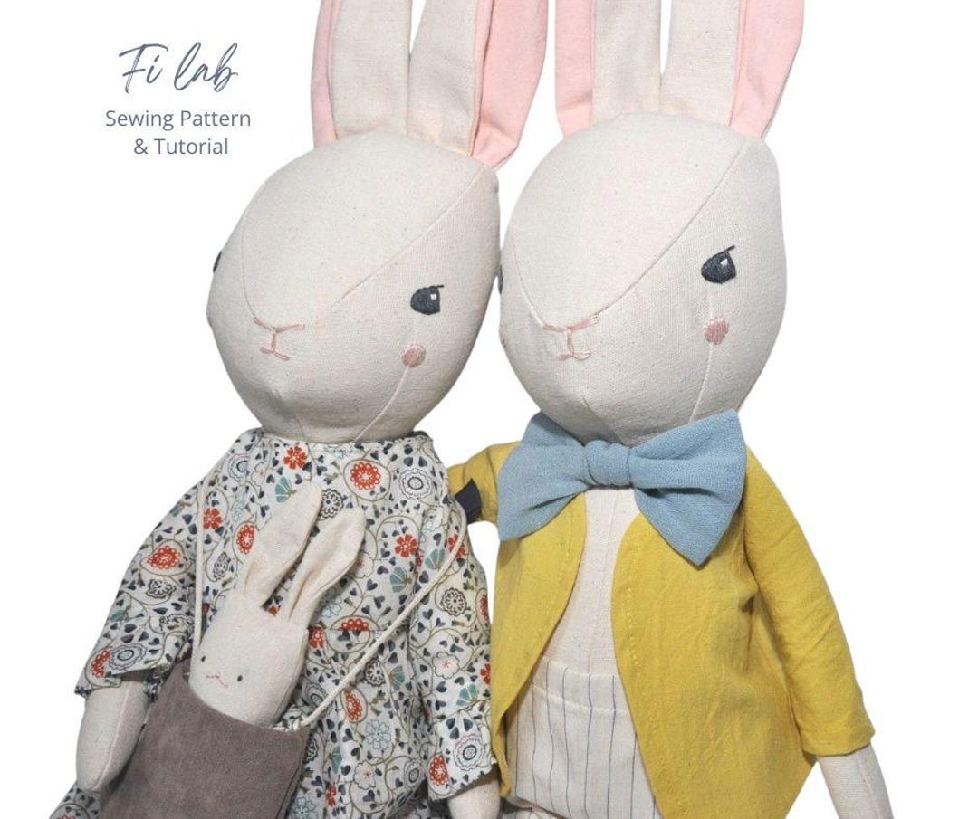 Bunny Sewing Pattern PDF Instant Download With Step-by-step ...