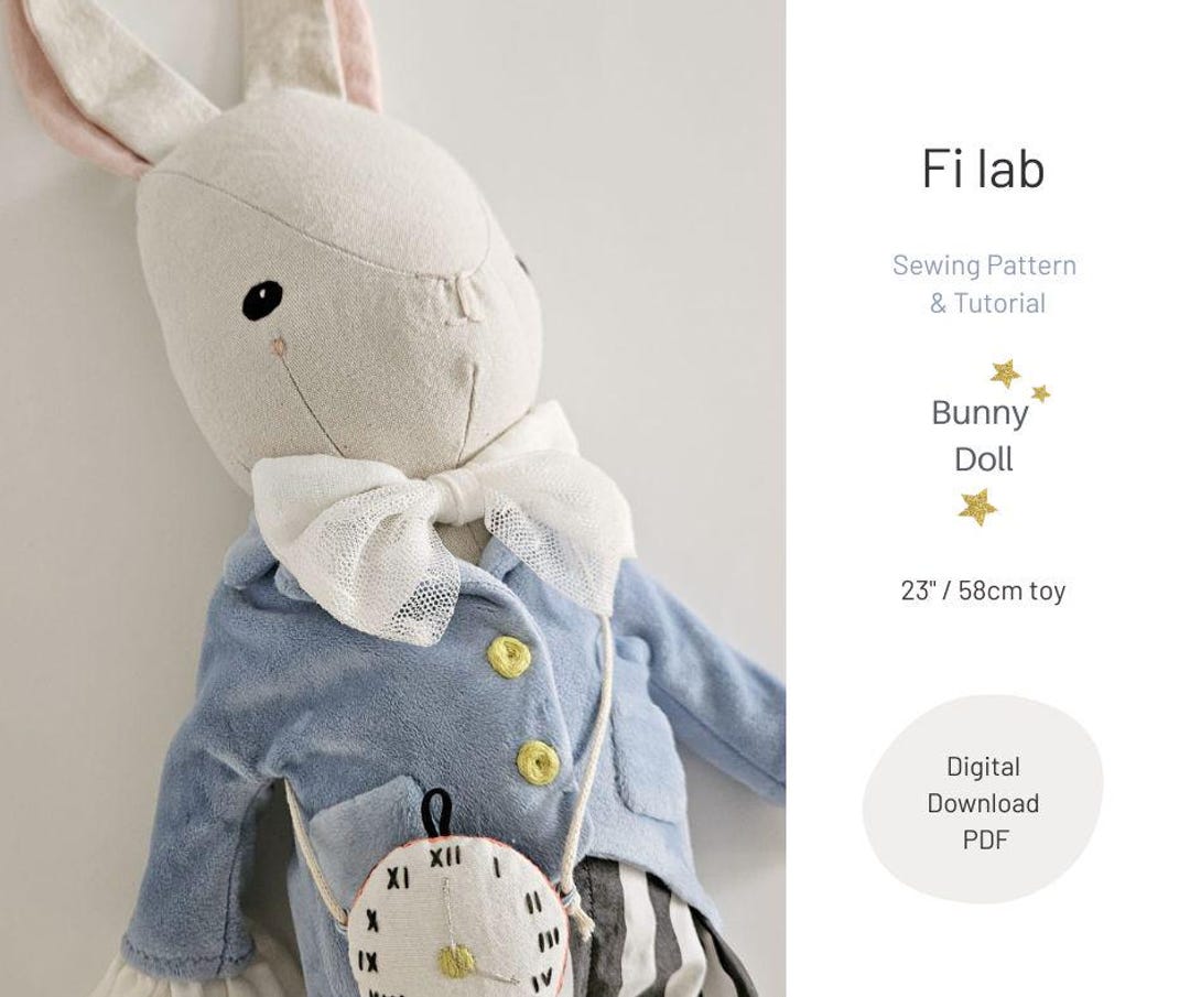 Bunny Sewing Pattern PDF Instant Download With Step-by-step ...