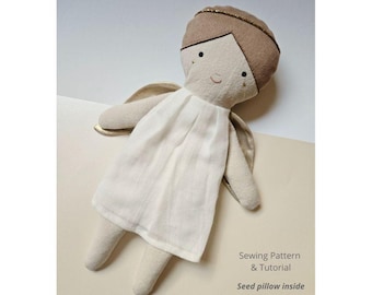 Guardian Angel Doll Sewing Pattern PDF | Comfort Doll with Lavender & Flax Seed Pillow | Handmade Fabric Toy Tutorial | Instant Download