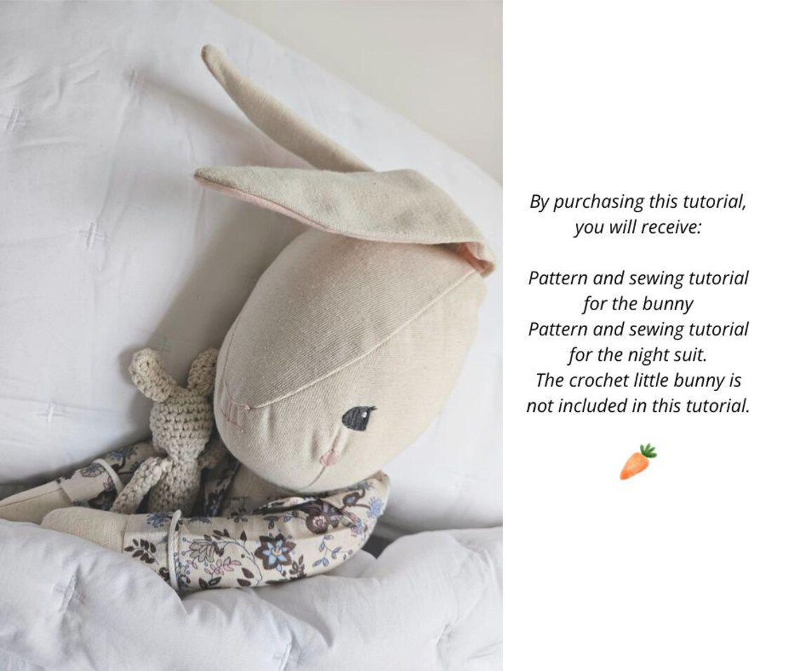 Bunny Sewing Pattern PDF Instant Download With Step-by-step ...