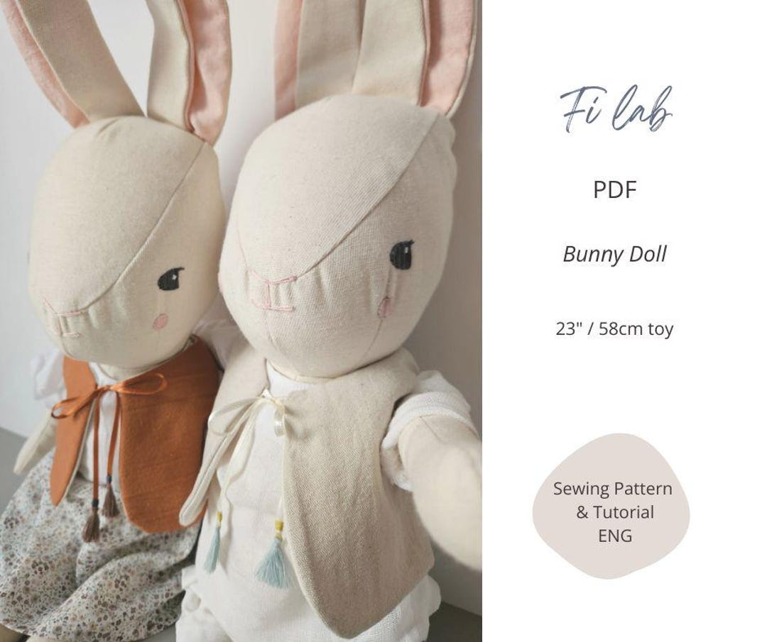 Bunny Sewing Pattern PDF Instant Download With Step-by-step ...