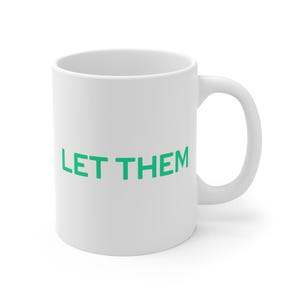Taza &quot;Déjalos&quot;, Mel Robbins, regalo inspirador, libro de Mel Robbins, taza con lema &quot;Déjalos&quot;, regalo de Mel Robbins, regalo para amantes de los libros