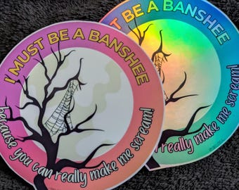 Banshee Scream Sticker | Funny Pickup Line | Phasmophobia-Inspired