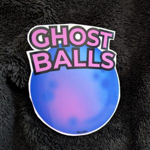 Sticker spookballen | Spookbollen | Geïnspireerd door fasmofobie