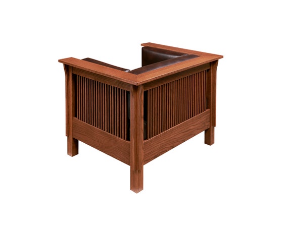 Mission Arts Crafts Stickley Style Spindle Leather Club Cube Ireland Mission Arts Crafts Stickley Style, Antique Mission Furniture Makers