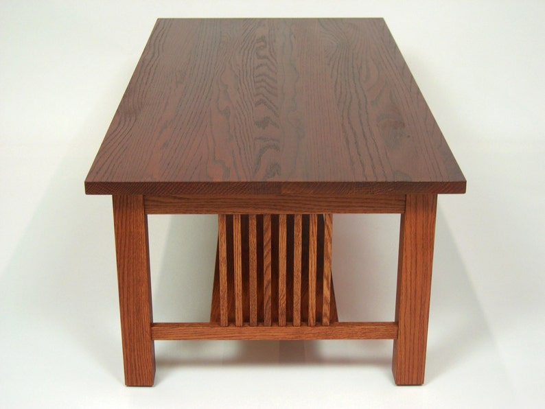 Mission Oak Arts & Crafts Stickley Style Coffee Cocktail Table Etsy