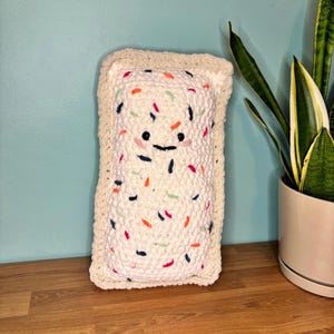 Crochet Confetti Poptart Toaster Pastry Plushie Pillow Amigurumi