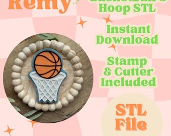 Basket med korg i STL | 3D-utskrift | Kakform | Direktutskrift | Kakstämpel