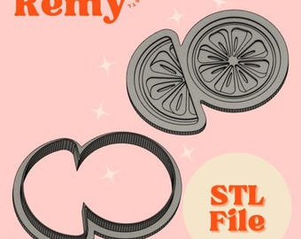 Orange Cookie Cutter STL | 3D Printing | Cookie Cutter | Instant Download | Mandarin Orange | Fondant Cutter