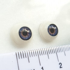 Reborn doll eyes 10mm / 0.4 inches - 1 pair purple / indigo dolls eyes, plushie eyes, bjd eyes, toy eyes