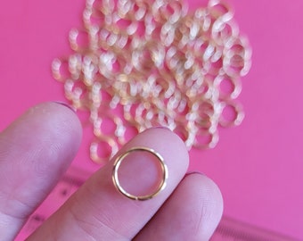 10mm Gold Plated Jump Rings 100 pieces - Large jump rings - Jewellery Findings