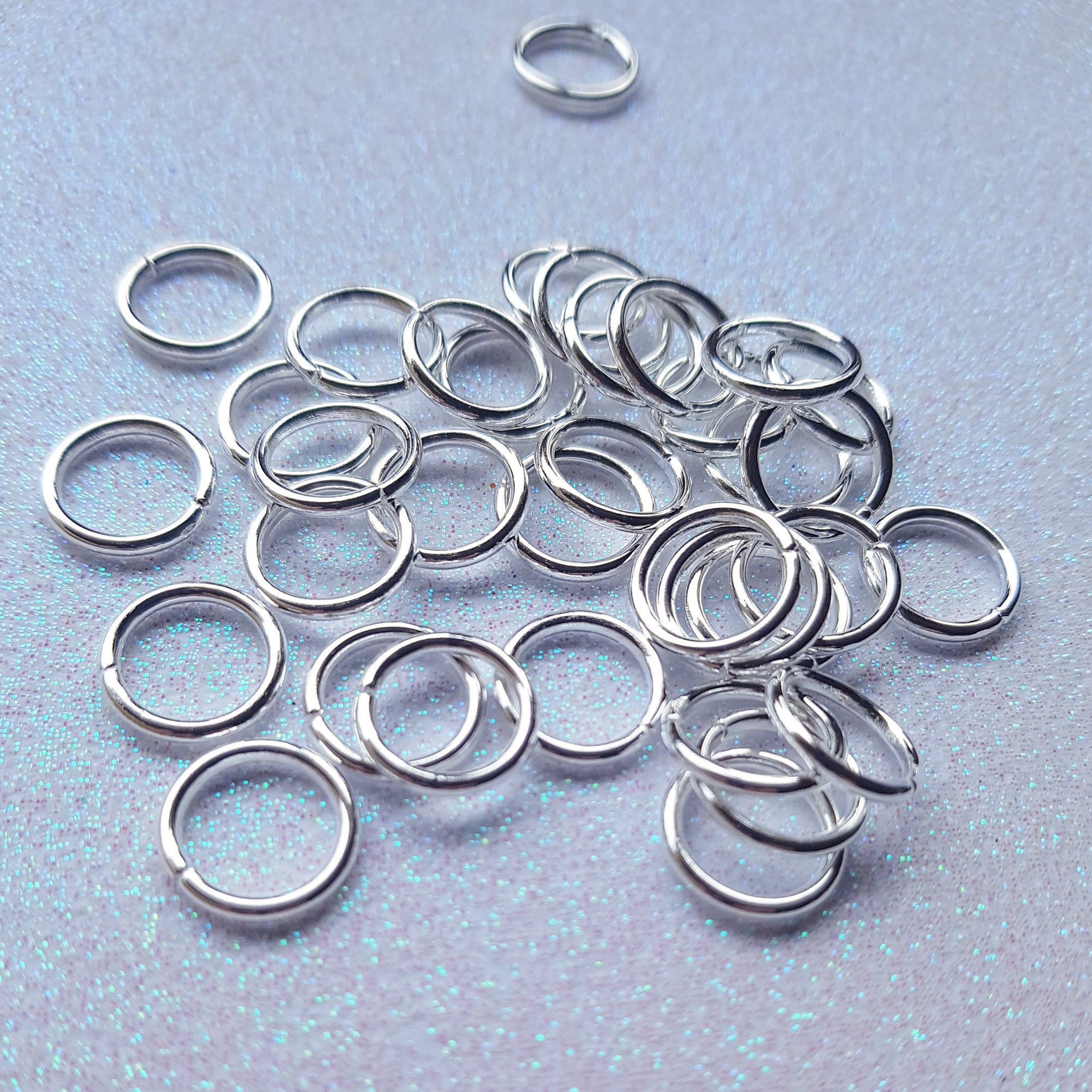 12mm Silver Plated Jump Rings 100 Pieces Large Jump Rings Etsy UK