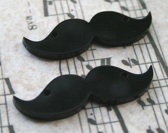 3 x moustache pendentifs découpé au laser acrylique-choix de couleurs-fabrication de bijoux