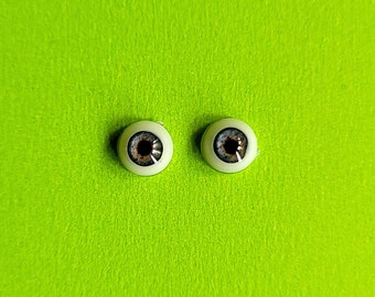 Reborn doll eyes 6mm / 0.24 inches - 1 pair blue / grey eyes, doll eyes, plushie eyes, bjd eyes, toy eyes