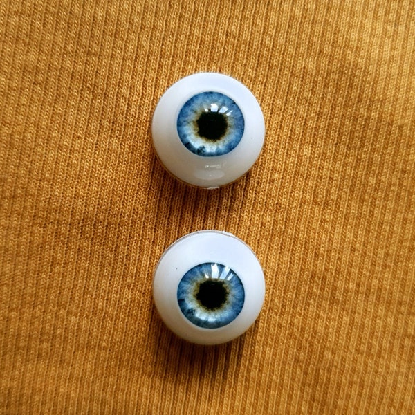 Reborn doll eyes 16mm / 0.63 inches - 1 pair blue/green/brown rough pupil dolls eyes, plushie eyes, bjd eyes, toy eyes