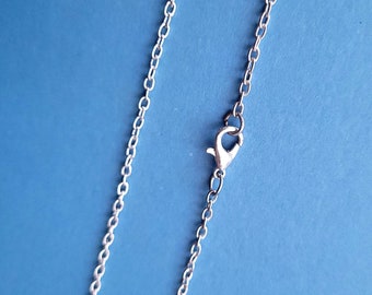 18 Chaînes Pour Colliers De Fabrication – Argenté Texturé – Lot De Pièces De Bijouterie