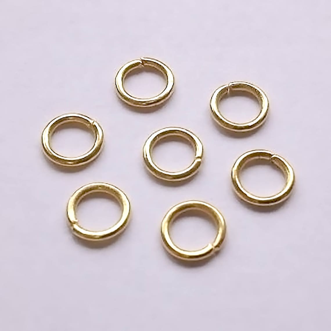 7mm Gold Plated Jump Rings Strong Jewellery Findings 100 Etsy