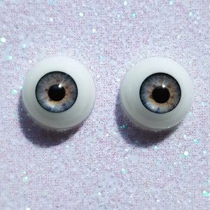 Reborn doll eyes 12mm / 0.47 inches - 1 pair blue / grey dolls eyes, plushie eyes, bjd eyes, toy eyes