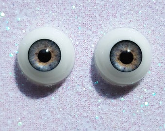 Yeux de poupée Reborn 12 mm/0,47 pouces - 1 paire d'yeux de poupée bleus/gris, yeux de peluche, yeux de bjd, yeux de jouet