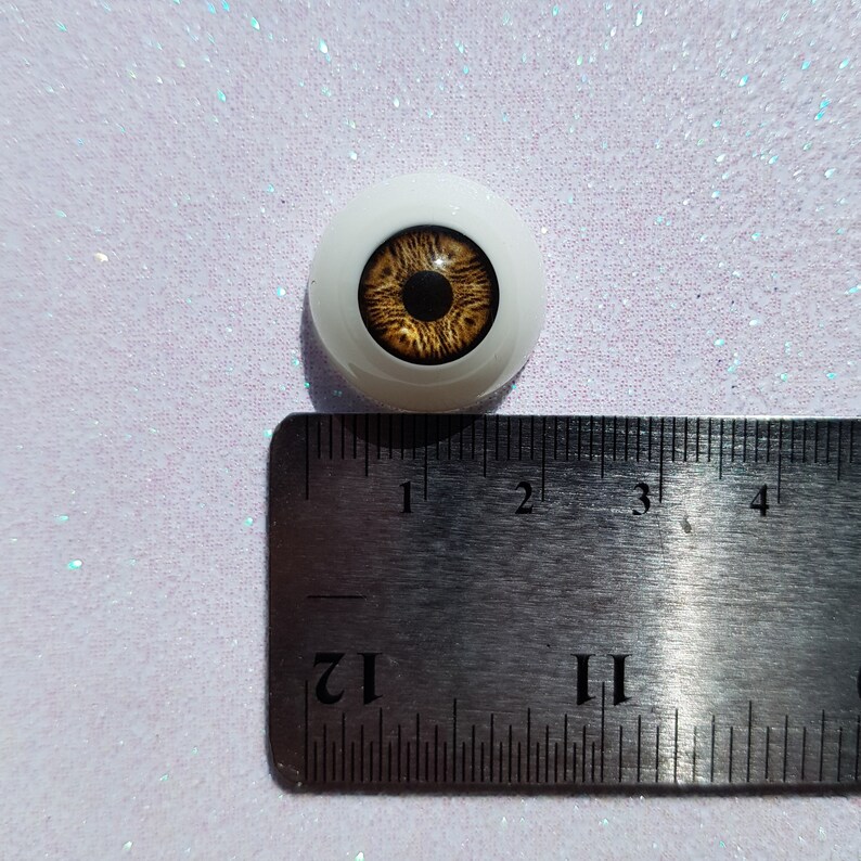 plushie eyes toy eyes bjd eyes 1 pair kaleidoscope pattern amber yellow dolls eyes Reborn doll eyes 20mm 0.78 inches