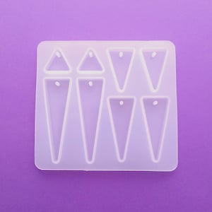 Silicone triangle mould - craft supplies - Fast shipping from a UK seller