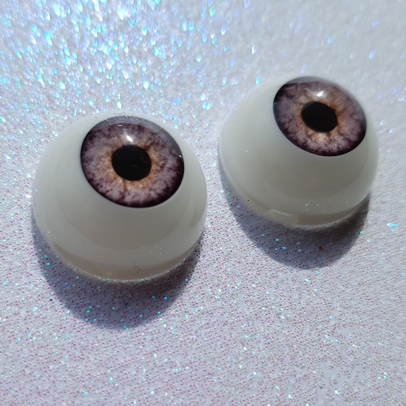 16MM Purple Round Glass Eyes for BJDDoll Reborn Doll DIY Jewelry Craft