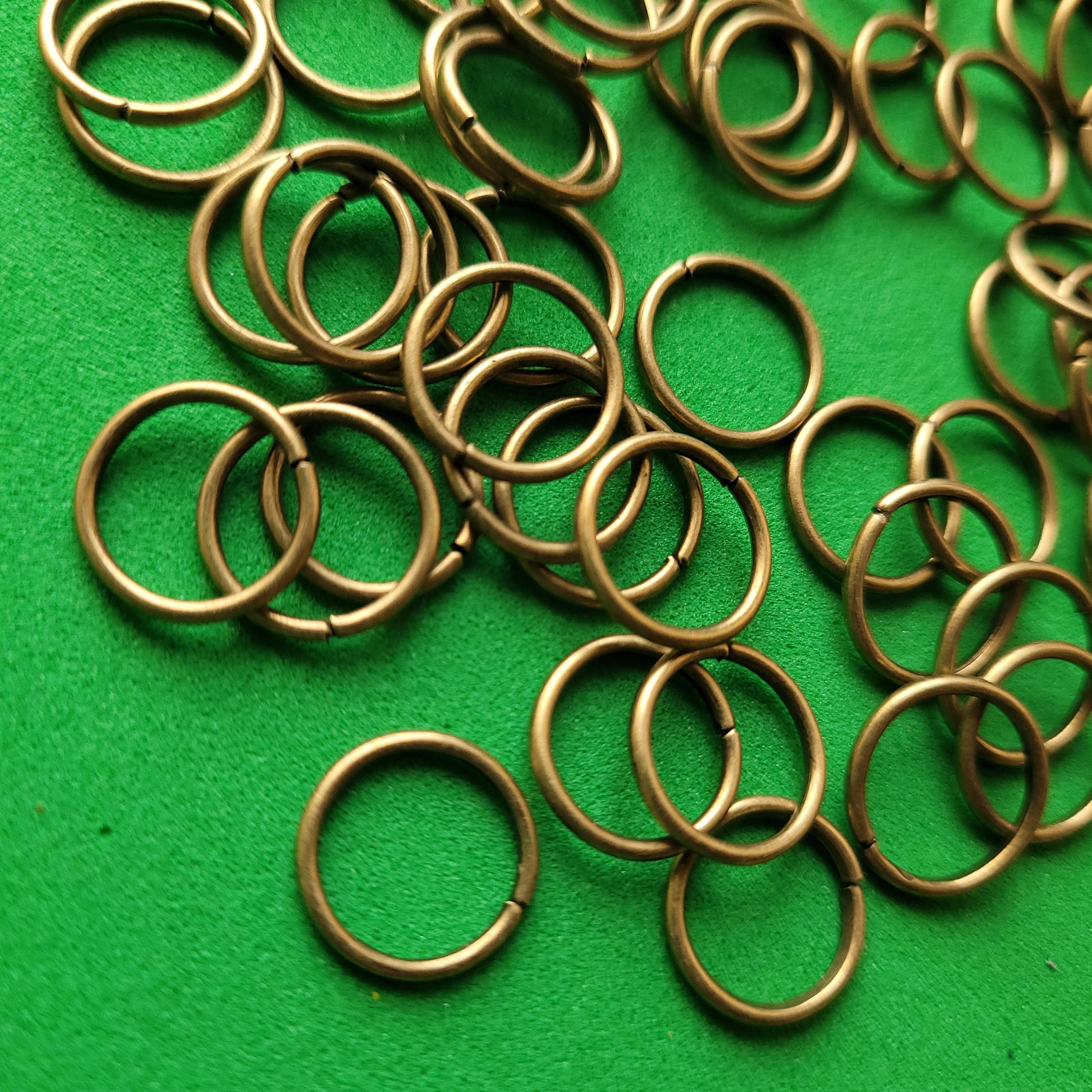 10mm, Jump Rings, Raw Brass Jump Rings, Open Jump Ring, Brass Jump Ring,  Raw Brass Jewelry Finding 