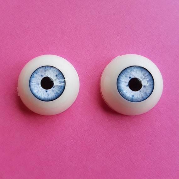 Eyes for Reborn//NewBorn BJD Doll Pink Iris/&Red Pupil Colorful 18mm Glass