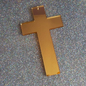 1 x Laser cut acrylic XL Cross pendant
