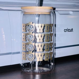 howdy glass cup