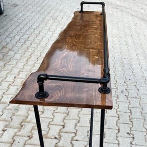 Rustic Pub Table, Reclaimed Wood High Top Bar Table, Kitchen Island Table, Industrial Bar Table for Home Bar