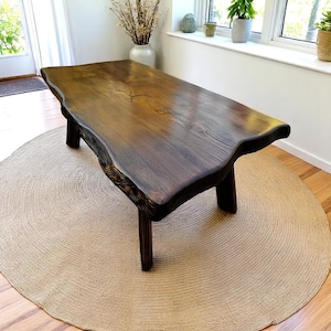 Handmade Live Edge Reclaimed Wood Coffee Table: Rustic Centerpiece