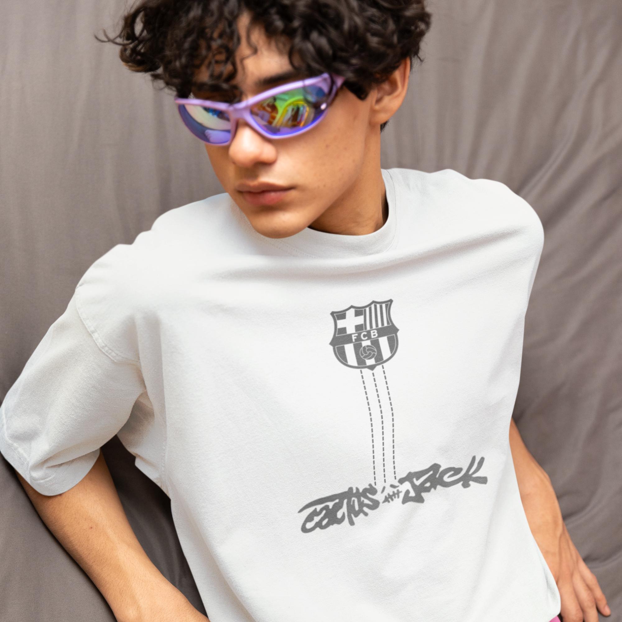 FC Barcelona Travis Scott T Shirt Cactus Jack Inspired Style