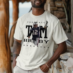Tom Brady New England Patriots Tampa Bay Buccaneers Unisex T-Shirt NFL Merch Football Fan Gift Game Day Apparel Sports Clothing