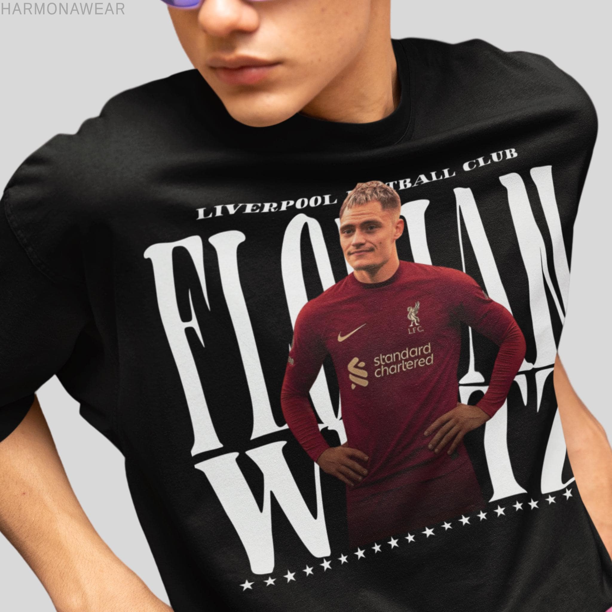 Florian Wirtz Liverpool T-shirt | Vintage Reds Graphic