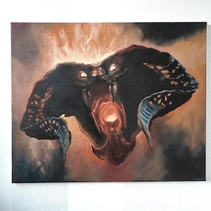 The Balrog Oil Painting on Canvas (60 x 51 cm / 23.6 x 20 in).