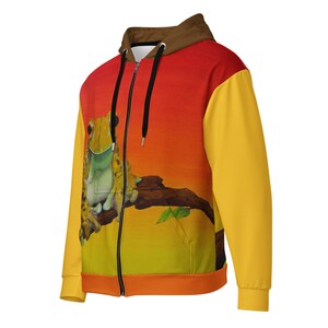 Frog Unisex Zip Hoodie